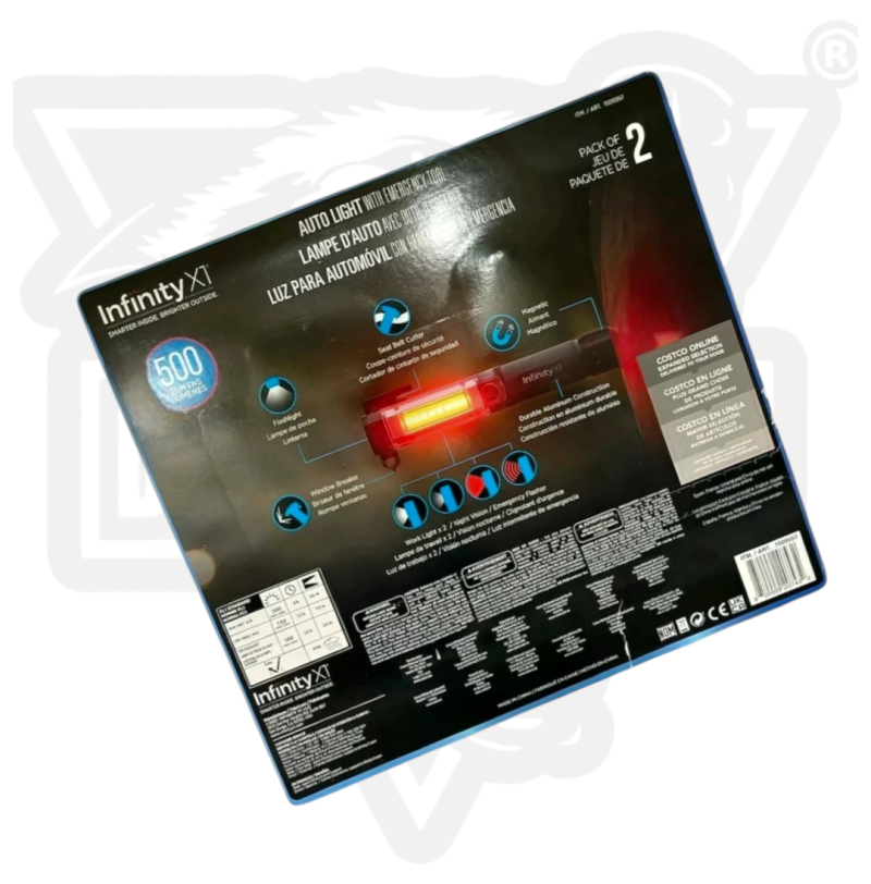 LINTERNA PARA EMERGENCIAS INFINITY X1 "2 PIEZAS" - Imagen 2