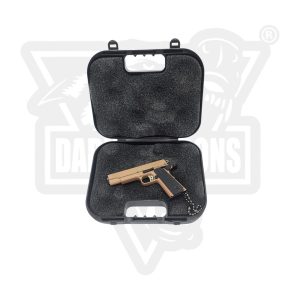 LLAVERO PISTOLA MINIATURA CON ESTUCHE
