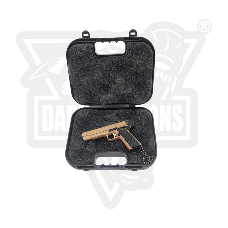 LLAVERO PISTOLA MINIATURA CON ESTUCHE